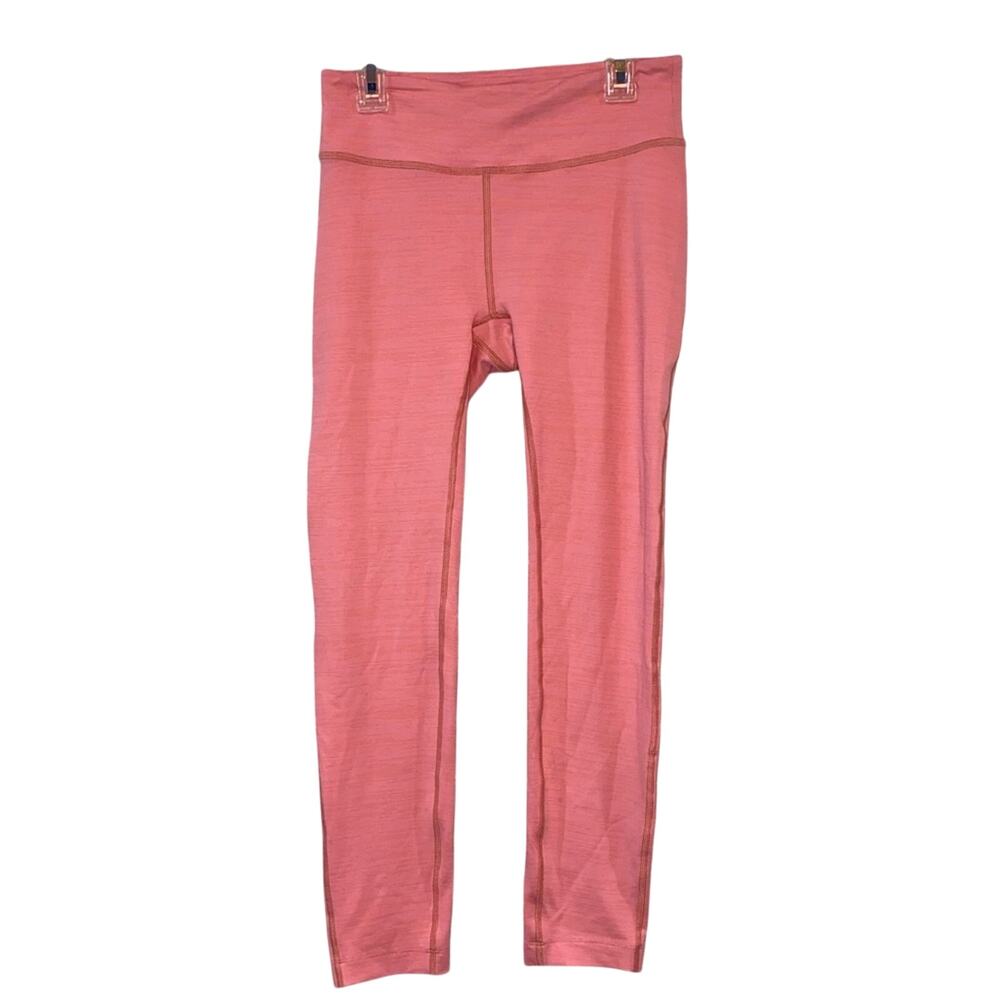 Outdoor Voices Cropped Leggings Small Peach Pink Coral Athletic Pants